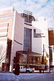 [photo, Homer S. Gudelsky Building, South Greene St., University of Maryland Medical System, Baltimore, Maryland]