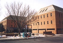 [photo, District Court Building, Mary Risteau Multi-Service Center, 2 South Bond St., Bel Air, Maryland]