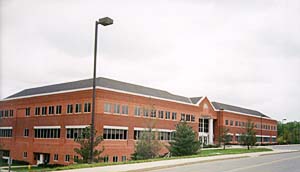 [photo, District Court, Joseph D. Carter Building, Leonard Hall Drive, Leonardtown, Maryland]